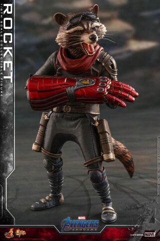 Фигурка Енот Ракета масштаб 1/6 Мстители Финал Hot Toys