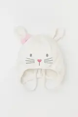 шапка  для девочки  КВ 20375/молочный
