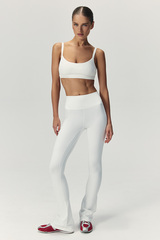 Леггинсы клёш SPORT Белый