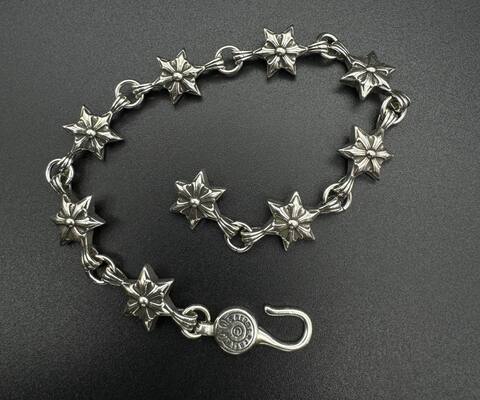 Браслет SIX STARS из стали с посеребрением style by CHROME HEARTS