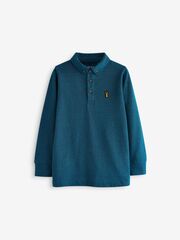 Поло с длинным рукавом для мальчика Next B06-646, Синий