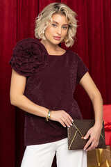 Блуза праздничная Розали (бордо) Б14641-41М LT Collection