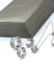 25740- Кулон (колечко-шарик) на цепочке из серебра