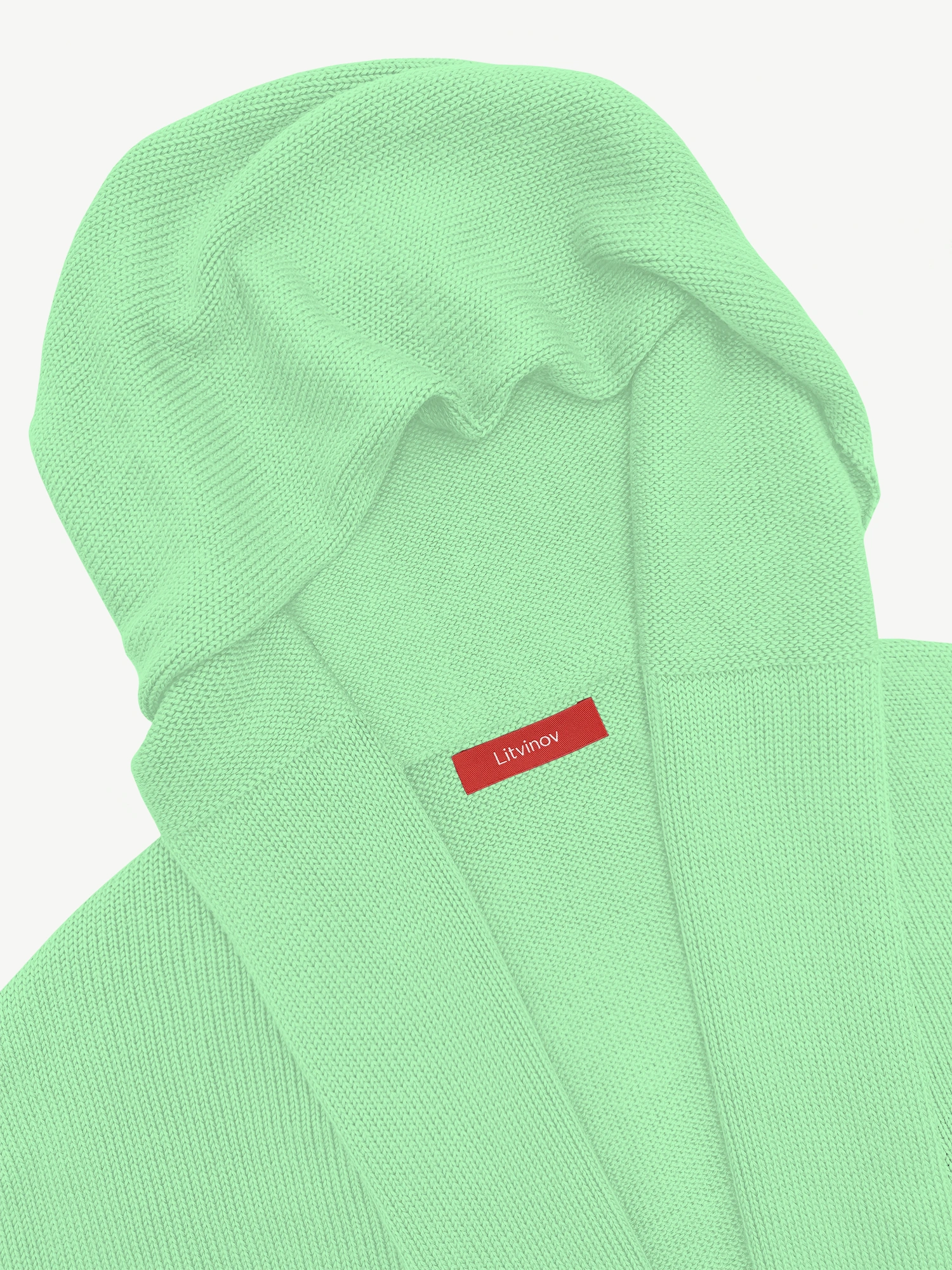 Кардиган с капюшоном из мягкой шерсти