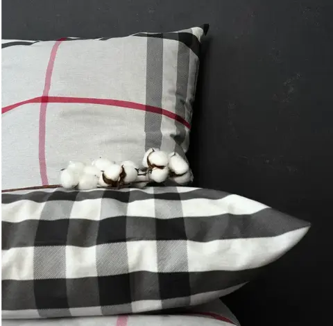 Комплект наволочек 50*70 см (2 шт.) SQUARE BURBERRY GREY, 100% хлопок