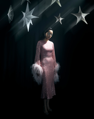 Платье Sativa (Сатива) пайеточное розовое