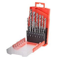 Набор метчиков машинных M3 -M12 HSSE DIN371/376 (Винт., C/2,5P, R35, + сверла) 14пр Bucovice 104004