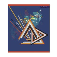 
          Тетрадь 36л., А5, клетка, Alingar "New line", скрепка, мелованный картон (стандарт) , блок офсет, 4 дизайна в пленке т/у