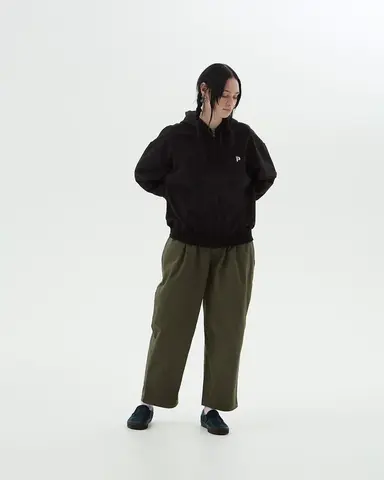 Худи Postaments Zip P Logo LW черное