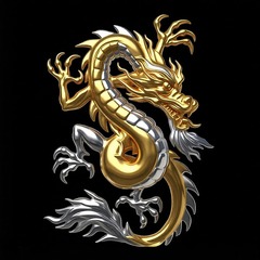 Силиконовый молд № 0282 Китайский дракон правый