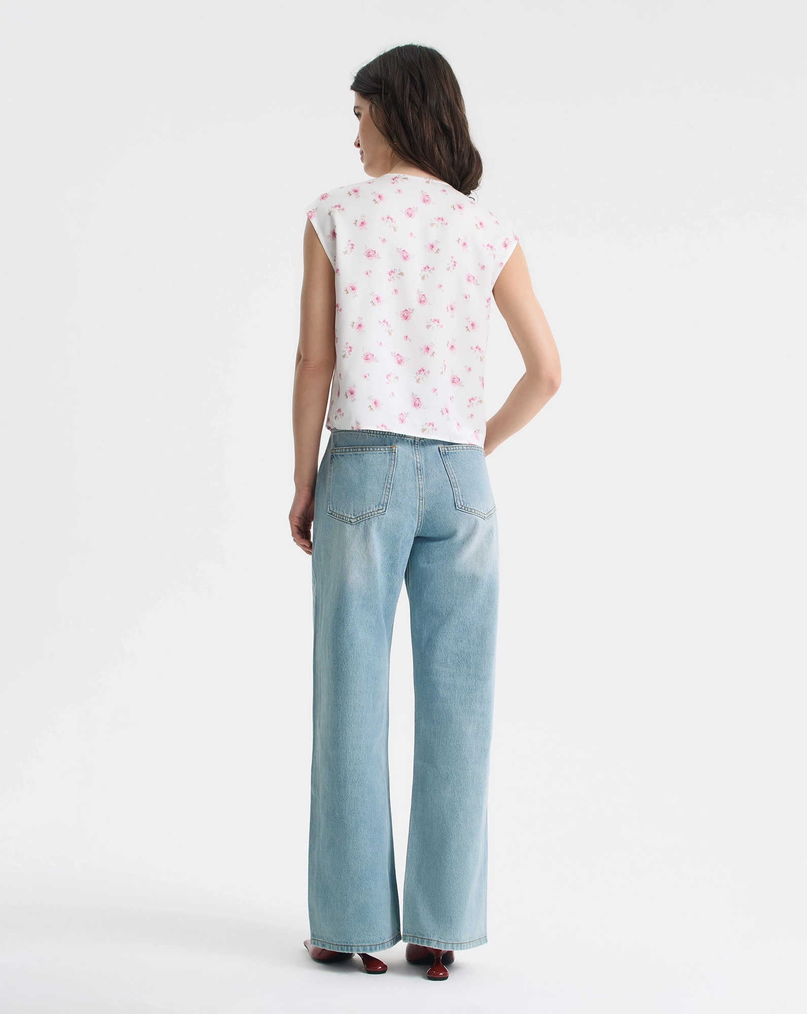 Джинсы прямые средней посадки