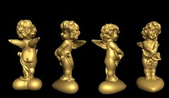 Силиконовый молд № 1095 Купидон Большой