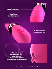 Вибратор крoлик c двойной стимуляцией 