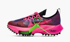 Nike Air Zoom Tempo Next% Flyknit Off-White "Racer Blue Pink Glow"