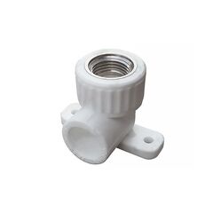 Угольник установочный ПП 25-1/2'' PN 25, белый, Valfex Pro