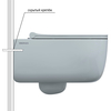Berges 43359 Комплект : инсталляция АТОМ кнопка хром глянец, унитаз EGO XL Rimless, сиденье тонкое дюропласт микролифт, быстросъёмное