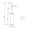 WHITECROSS Ergo ER2276NIB Ершик, брашированный никель
