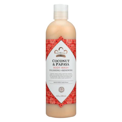 Duş üçün gel \ Гель для душа \ Body Wash, Coconut & Papaya, 13 fl oz (384 ml)