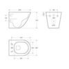 BelBagno SFERA-TOR Чаша унитаза подвесного безободкового, смыв TORNADO BB046CH-TOR