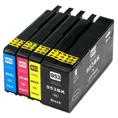IC-H953XL_MP Комплект картриджей T2 для HP 953XL: черный, голубой, пурпурный, желтый