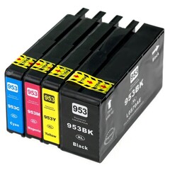 IC-H953XL_MP Комплект картриджей T2 для HP 953XL: черный, голубой, пурпурный, желтый