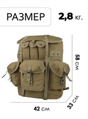 Рюкзак тактический Swicky BK-5066 khaki - 2