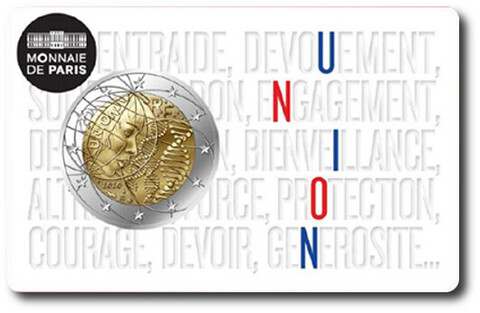 2 евро 2020 Франция - Медицинские исследования UNION