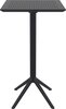 Стол пластиковый барный складной Siesta Contract Sky Folding Bar Table 60, черный
