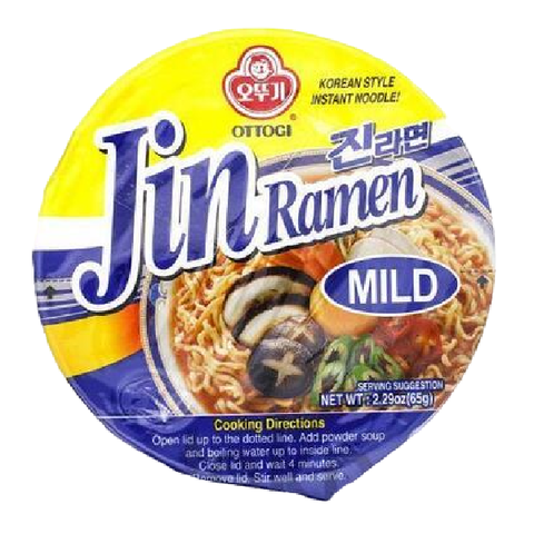 Лапша со вкусом грибов Ottogi Jin Ramen Mild, 65 гр