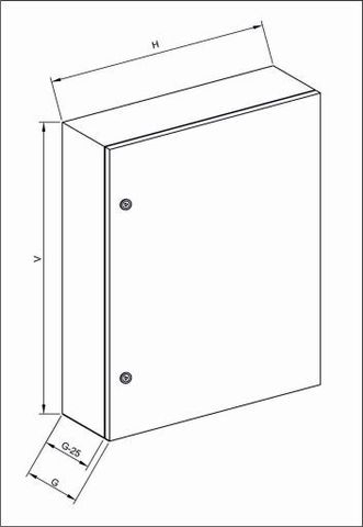 Корпус ПР IP55 800х600х350 ввод сверху и снизу RAL7035 ИСКРА