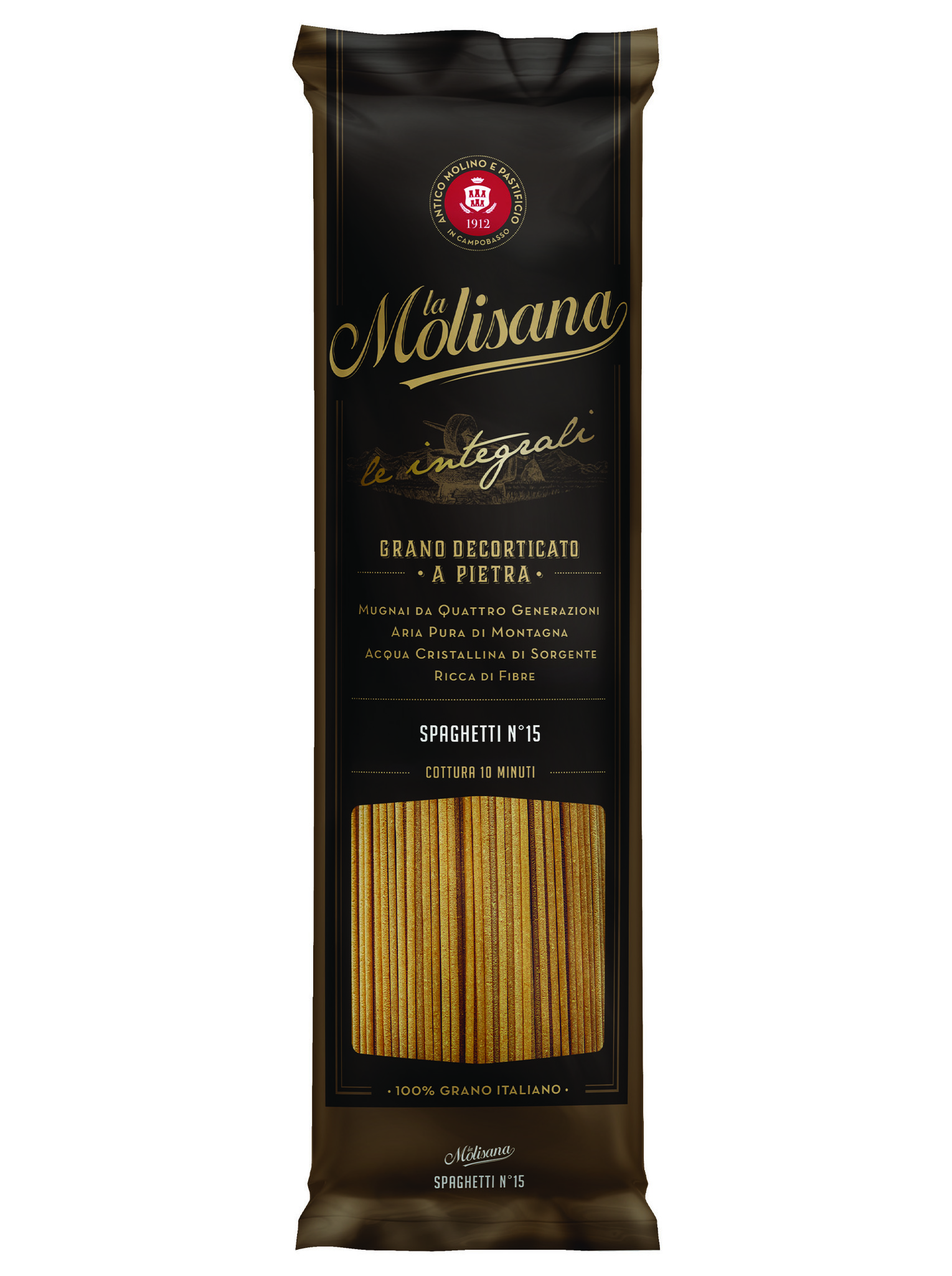 Макаронные изделия спагетти цельнозерновые La Molisana Spaghetti Integrali n.15, 500 г (полимер уп х 1)