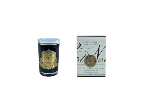Свеча 75гр Cote Noire Fleur De The Au Jasmin черно-золотая