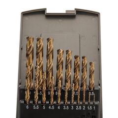 Набор сверл по металлу 1-13мм 25шт DIN338 HSSE-Co5 135° (пл. кейс) H-Tools 215215ROHT