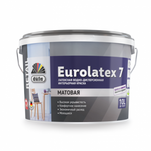 Dufa Retail EUROLATEX 7/Дюфа Ритейл Евролатекс 7 водно-дисперсионная краска
