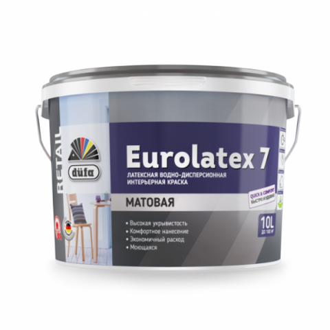 Водно-дисперсионная краска Düfa Retail EUROLATEX 7.