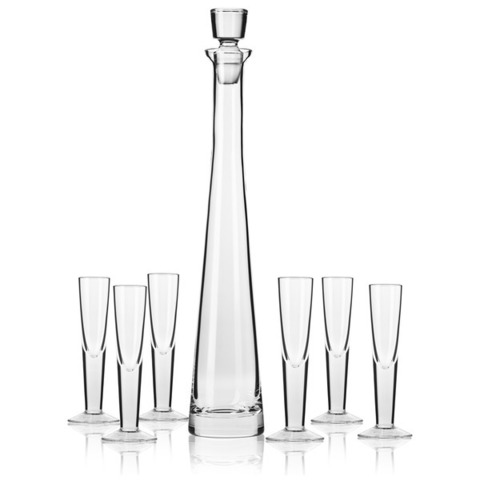 Набор графин 0.3л и 6 рюмок 30мл Krosno Империя подарочная коробка