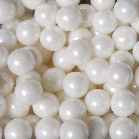 Сахарные шарики Белые перламутровые 10 мм, кг