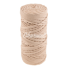 White our polyester cord 5 mm