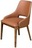 Коричневый стул из экокожи модель 4156