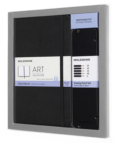 Набор Moleskine Art Collection Sketching Kit, Large, Black (BUNDARTGPHA)