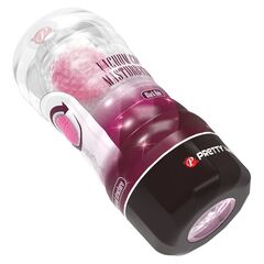 Прозрачный текстурированный мастурбатор Vacuum Cup Masturbator Black Hole - 