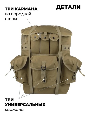 Картинка рюкзак тактический Swicky BK-5066 khaki - 3