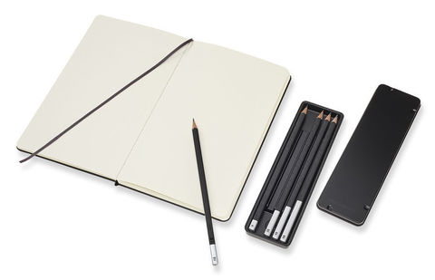 Набор Moleskine Art Collection Sketching Kit, Large, Black (BUNDARTGPHA)