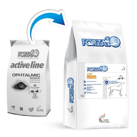 купить форза10 FORZA10 ActiveLine DOG LUX (Ex-Ophtalmic) Active сухой корм для взрослых собак всех пород, диетический рацион при заболеваниях ЖКТ