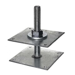 Анкер регулируемый по высоте ARH  100 -20 цинк Сибртех