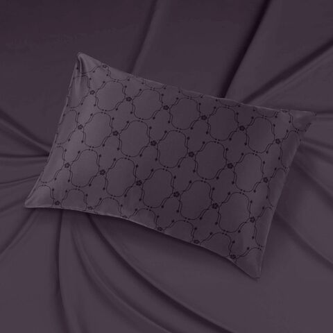 Наволочка 50x70 Mollen Узор графитно-серая хлопковая