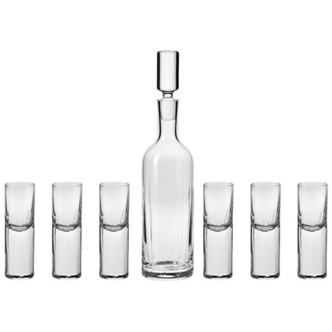 Набор графин 0.75л и 6 стопок для водки 30мл Krosno Готика