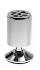 Опора мебельная 19166.502, d-50мм, h-99-106 мм, алюмин. (5967)