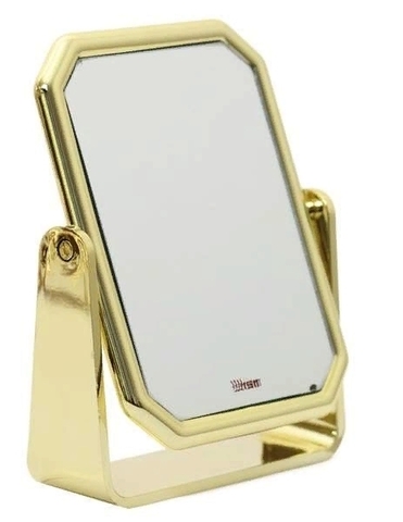 Зеркало 2121 VGold настольное квадр. 2-стор. 14,5х19,3 см