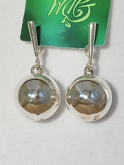 Шарики Гл (серьги из серебра)
